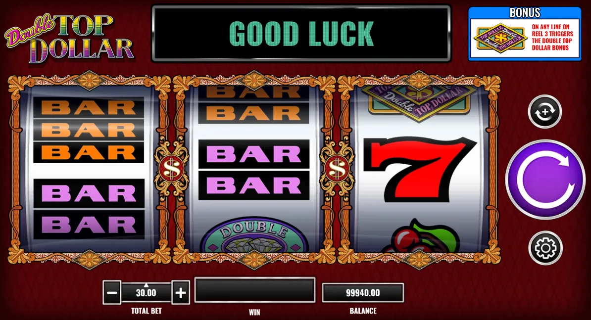 Double Top Dollar Slot